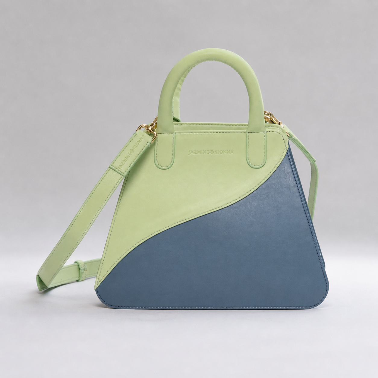 Ivy Colorblock Vegan Top Handle Bag