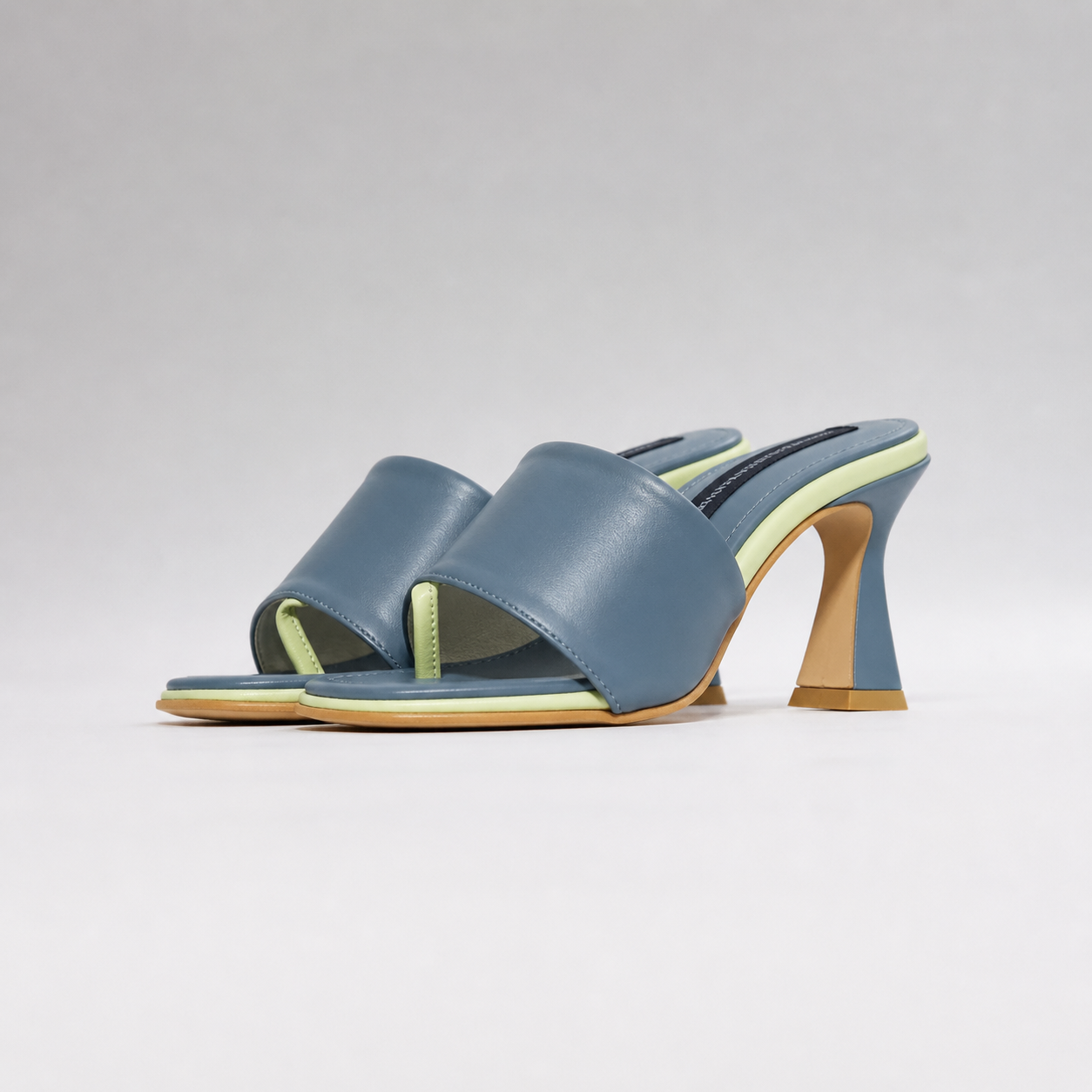 Iris Sculpted Vegan Block Heel Sandal 76mm